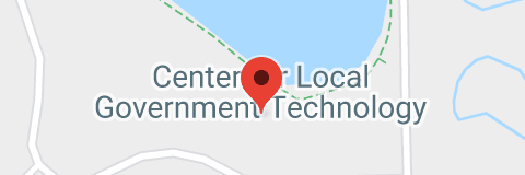 Google map showing the location of the Center for Local Government Technology (CLGT)